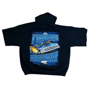 NHRA Firebird Raceway Hoodie Size XL Black Double Sided Pullover Hoodie